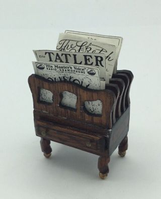 Dolls House ‘canterbury Rack’ Possibly By Masters Miniatures