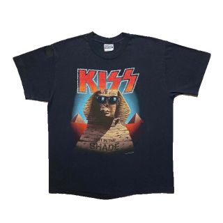 Vintage 1990 Kiss Hot In The Shade Tour T - Shirt Hanes 100 Cotton Large 22 X 29