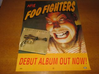 Foo Fighters - Debut Album - 1995 Uk Promo Poster