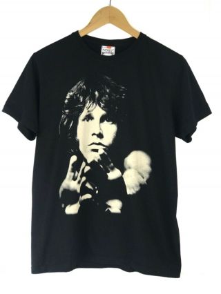 Indeez Unisex - Size Medium - Black Cotton Jim Morrison The Doors Graphic T Shirt