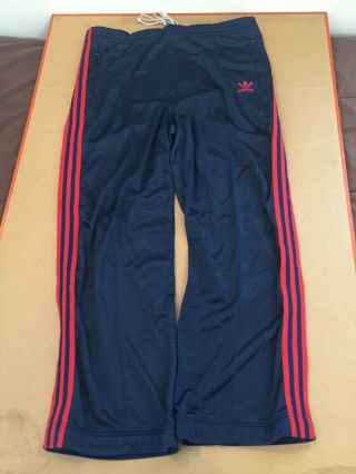 Adidas Atp Keyrolan Pants Track Suit Navy Blue Red Trefoil 80s Vtg