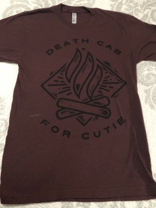 Vintage Death Cab For Cutie Campfire Concert Tour Logo Shirt Size Small