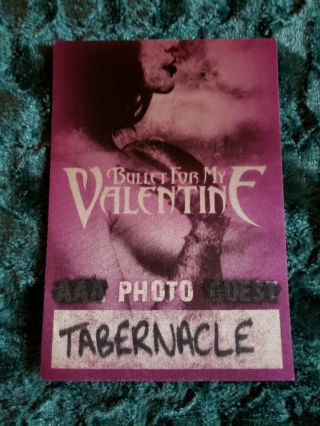 Bullet For My Valentine Photo Pass Tabernacle Atl Ga Not