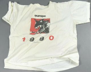 Rolling Stones - Tongue Logo T - Shirt - Europe - White - 1990 - Rska