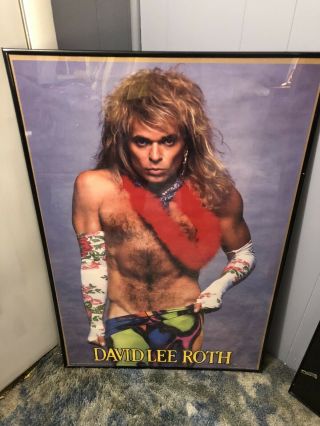 David Lee Roth Vintage 1986 Sexy Poster Van Halen