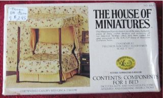 The House Of Miniatures,  Chippendale Canopy Bed Kit Scale 1 " T01 