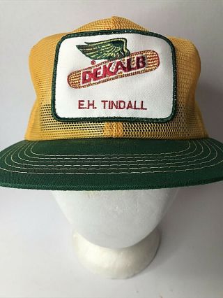 Vintage Dekalb Mesh Trucker Hat Snapback Hat Baseball Cap Patch K Products Usa