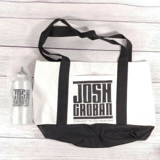 Josh Groban Vip Tote Water Bottle Straight To You Tour Memorabilia Bundle
