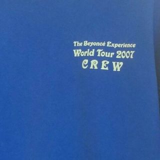 Beyonce - Blue Xl 2007 The Beyonce Experience World Tour Local Crew Shirt