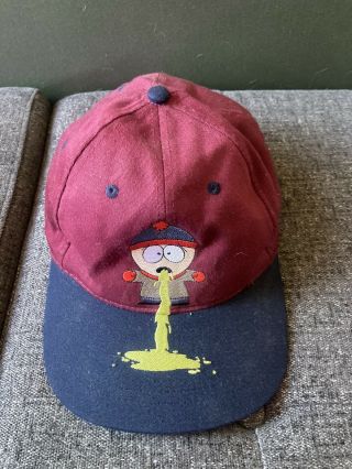 Vintage Rare Comedy Central South Park Stan Puke Hat 1998 Cartoon