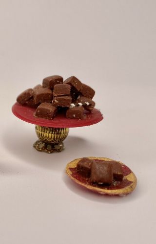 Dollhouse Miniature 1:16 Food,  Lundby Size,  Vintage 70’s Handmade,  Brownies