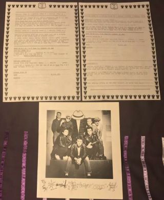 Madness M.  I.  S.  Membership Photo With Pre Printed Signatures & Two M.  I.  S.  Sheets