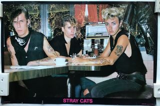 Stray Cats Vintage Rockabilly Poster