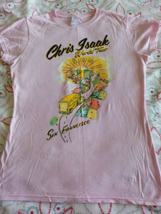 Chris Izaak Pink Womens Tshirt From The Beyond The Sun Tour 2012 Size M