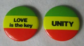 Viceroys Desmond Dekker 2 X Vintage 1980s Pins Buttons Badges Punk Ska Reggae