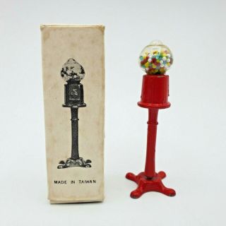 Vintage Dollhouse Bubble Gum Machine Stand 1:12 Scale Miniature General Store