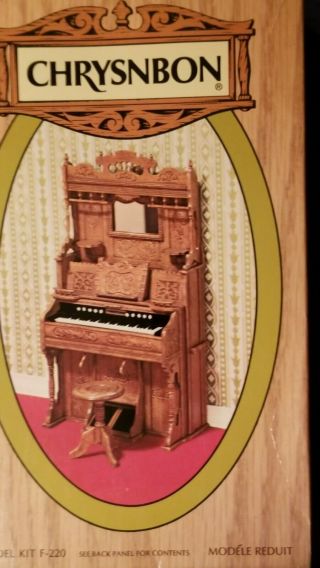Doll House Size Chrysnbon Heritage In Miniatures Pump Organ Model F - 220 Kit