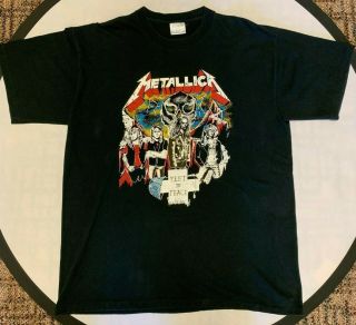 Metallica Vintage Cliff Burton Rest In Peace Xl T - Shirt