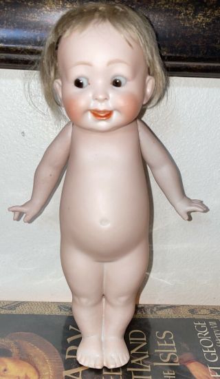 Antique Hertel Schwab For Louis Wolf Germany " Our Fairy " Doll Googly Bisque 222