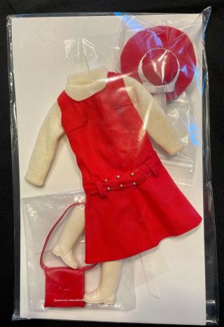 Vintage Barbie Japanese Exclusive 2625 Red Jumper Set Rare,  HTF 3