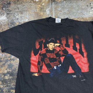 Vintage 90s 1993 Garth Brooks On Tour Black Size X - Large Single Stitch T - Shirt