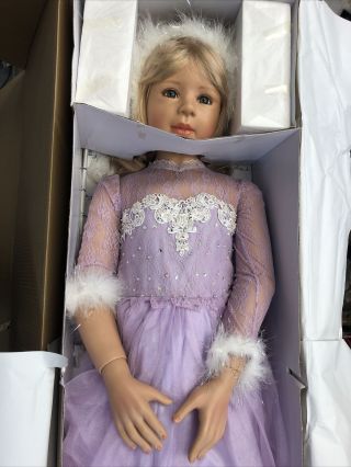 48” Masterpiece Monica Levenig Artist Vinyl Doll Snow Queen Blonde Girl 56/350