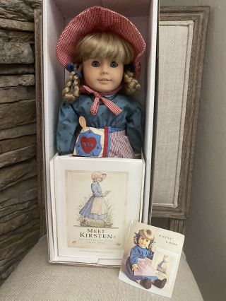 Pristine Early 90s Pre Mattel Pleasant Company Kirsten American Girl Doll W/box