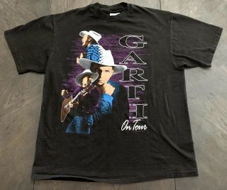 Vintage 1992 Garth Brooks On Tour T Shirt First Tour Ever Country Men’s Size L