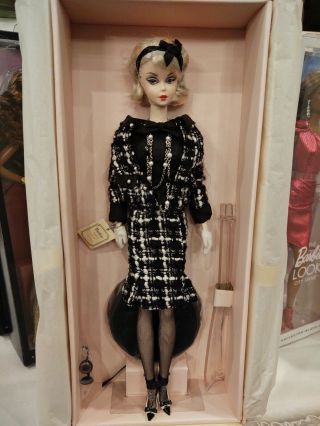 2014 Boucle Beauty Barbie Silkstone Doll Gold Label Mattel Nrfb