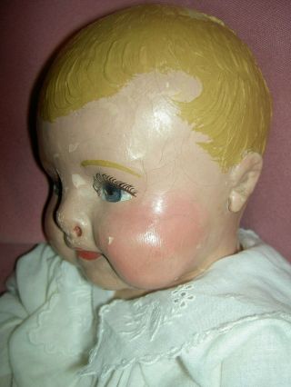 Life Size,  Treated Cloth Martha Chase Labeled Hospital Baby Doll Cond.