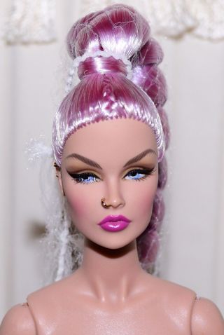 It Nu Face 12.  5 In Beyond This Planet Violet Violaine Nude Doll Long Nails Xtra