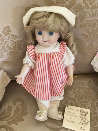 Vintage Rare Jdk 221 Bisque Googly Blue Eyed Little Girl Nurse Doll Germany 12.  5