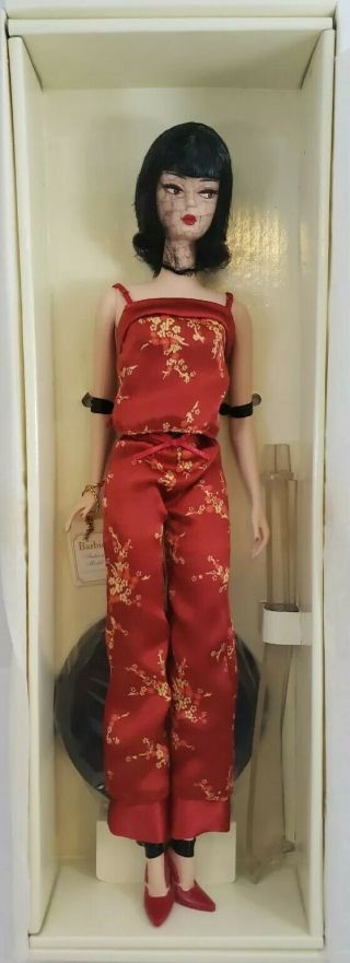 Chinoiserie Red Midnight Silkstone Barbie Doll 2004 Bfc Gold Mattel C6259 Nrfb