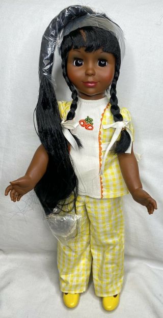 Vintage 1976 Ideal TARA Grow Hair AA Doll - - Minty - MIB 2
