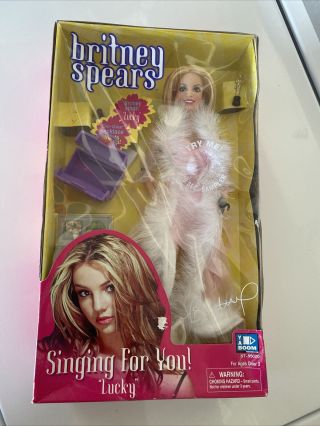 Britney Spears " Lucky " Singing For You Doll 2001 Yaboom Complete