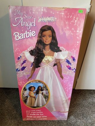 1992 Vintage Rare African American Barbie Doll My Size,  Life Size 38 " (3 Ft)