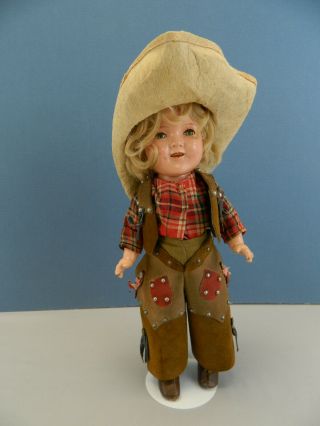 Ufdc 075 - 2021 Composition Shirley Temple Cowboy Outfit 11 "