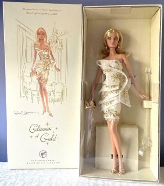 Barbie Fan Club Glimmer Of Gold Platinum Label R4495 Limited 1000 Nrfb 2010