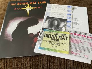 Brian May Back To The Light 1993 World Tour Concert Programme Book Plus Tickets