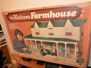 Vintage 1975 Lorimar Mego The Waltons Cardboard Doll House Kit Farmhouse See