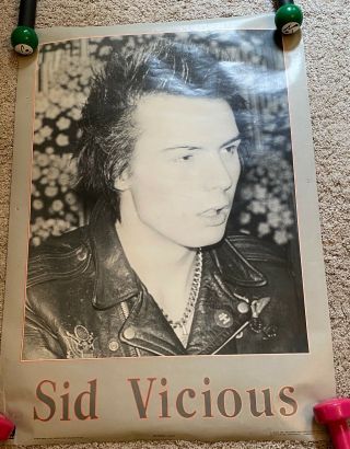 Sid Vicious - 1980s Poster - Punk - 89cm X 62cm - Sex Pistols - Anabas