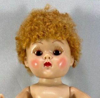 Vintage Vogue Ginny Doll - Strung Poodle Cut (caracul Wig) Ginny For You To Dress