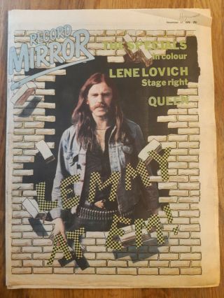 Record Mirror November 17th 1979lene Lovich Cover The Specials Poster.