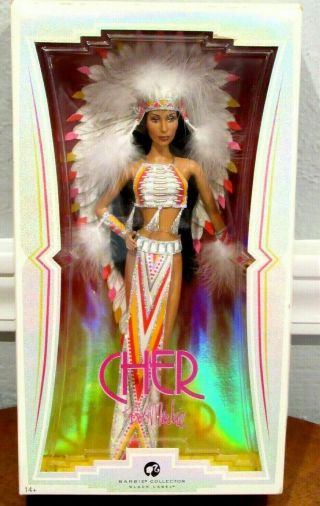 2007 Bob Mackie Cher " Half Breed " Black Label Barbie Doll Native American - Nrfb