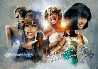 Tina Turner Tribute A3 Poster Print Motown Legend Mad Max Ike Turner Simply Best