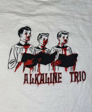 Alkaline Trio Og Vintage Shirt Size Xl White Worn Please Check Pics Choir Boys