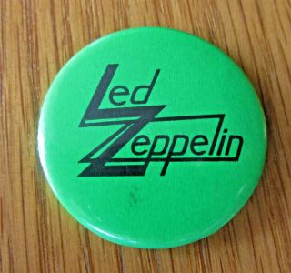 Led Zeppelin Name Logo Vintage Metal Pin Badge From The 1970 