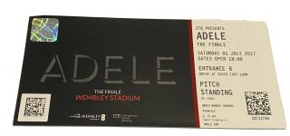 Adele The Finale Wembley Stadium 2017 - 1st July 2017 Ticket