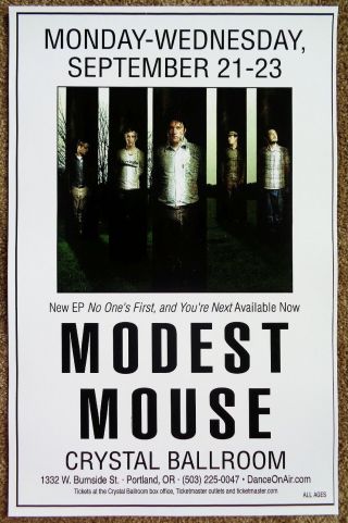 Modest Mouse 2009 Gig Poster Portland Oregon Concert