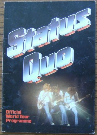 Status Quo Official World Tour Programme Uk 1979